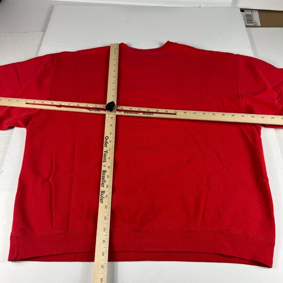 Y2K Champions Ohio State Buckeyes Sweatshirt Extra Large Red Thrashed Crewneck - Picture 13 of 16